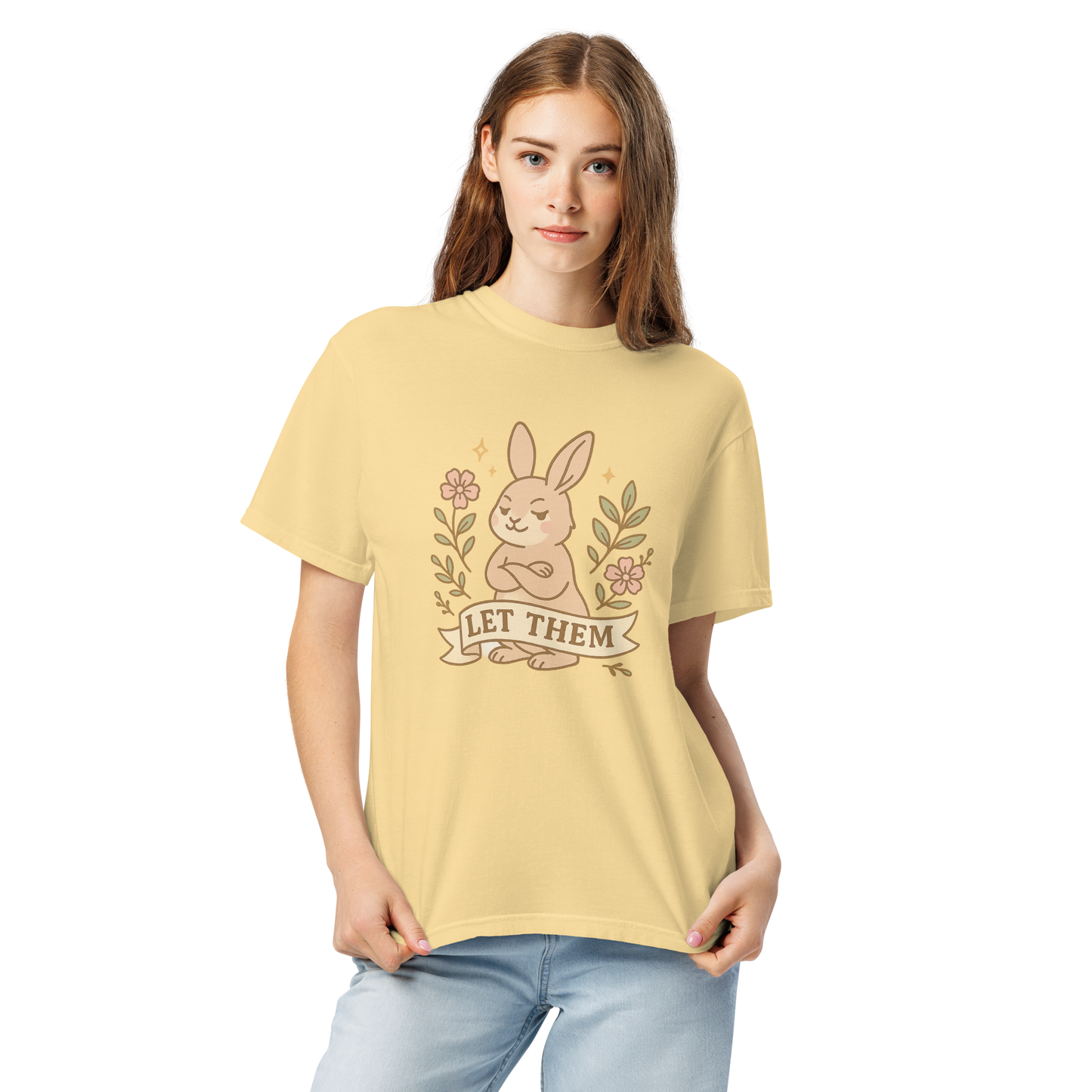 Let Them Comfort Colors® 1717 Shirt | Minimalist Mental Health Tee | Inspirational Graphic T-Shirt