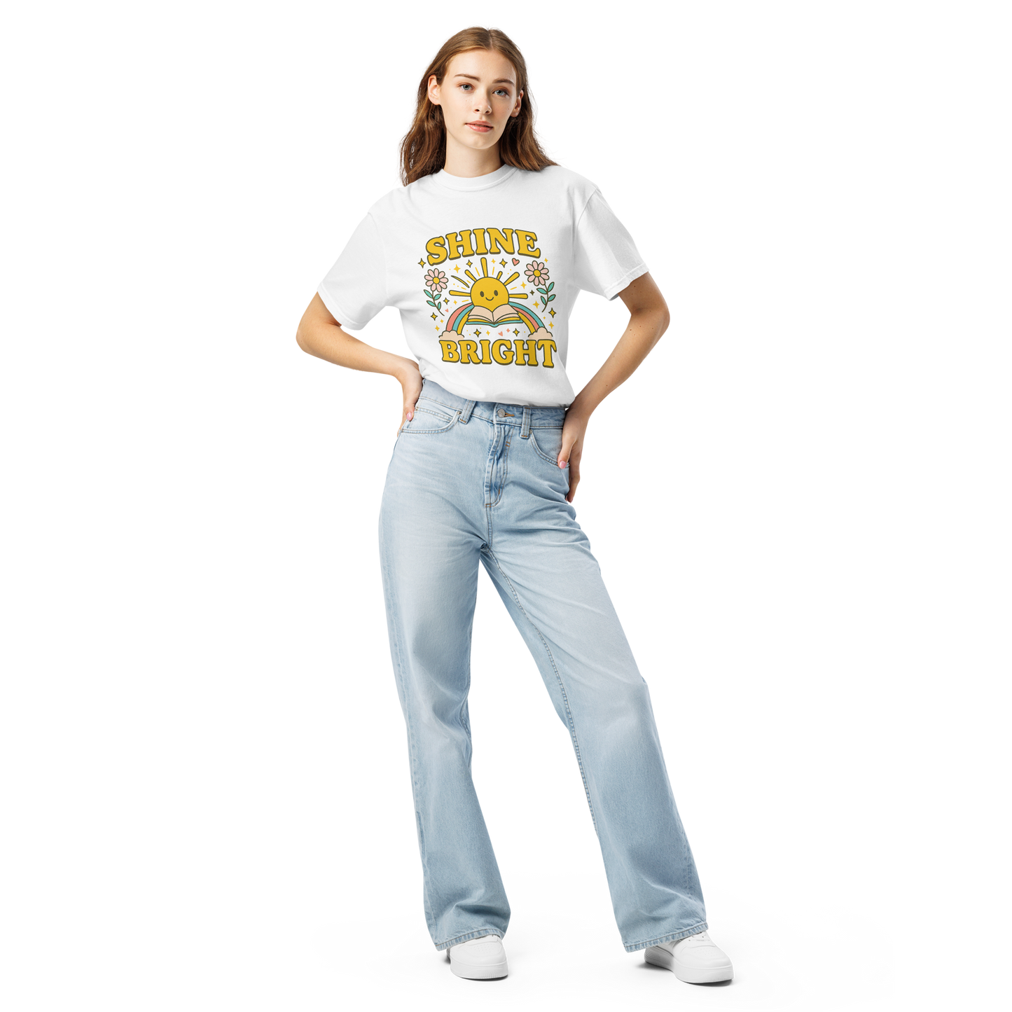 Shine Bright Comfort Colors® 1717 Shirt | Mental Health Awareness Tee | Inspirational Graphic T-Shirt