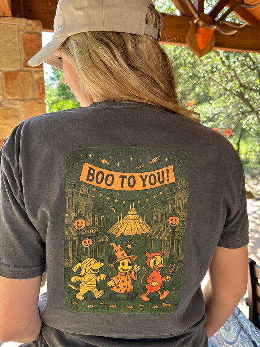 Vintage Halloween "Boo To You" Comfort Colors 1717 T-Shirt