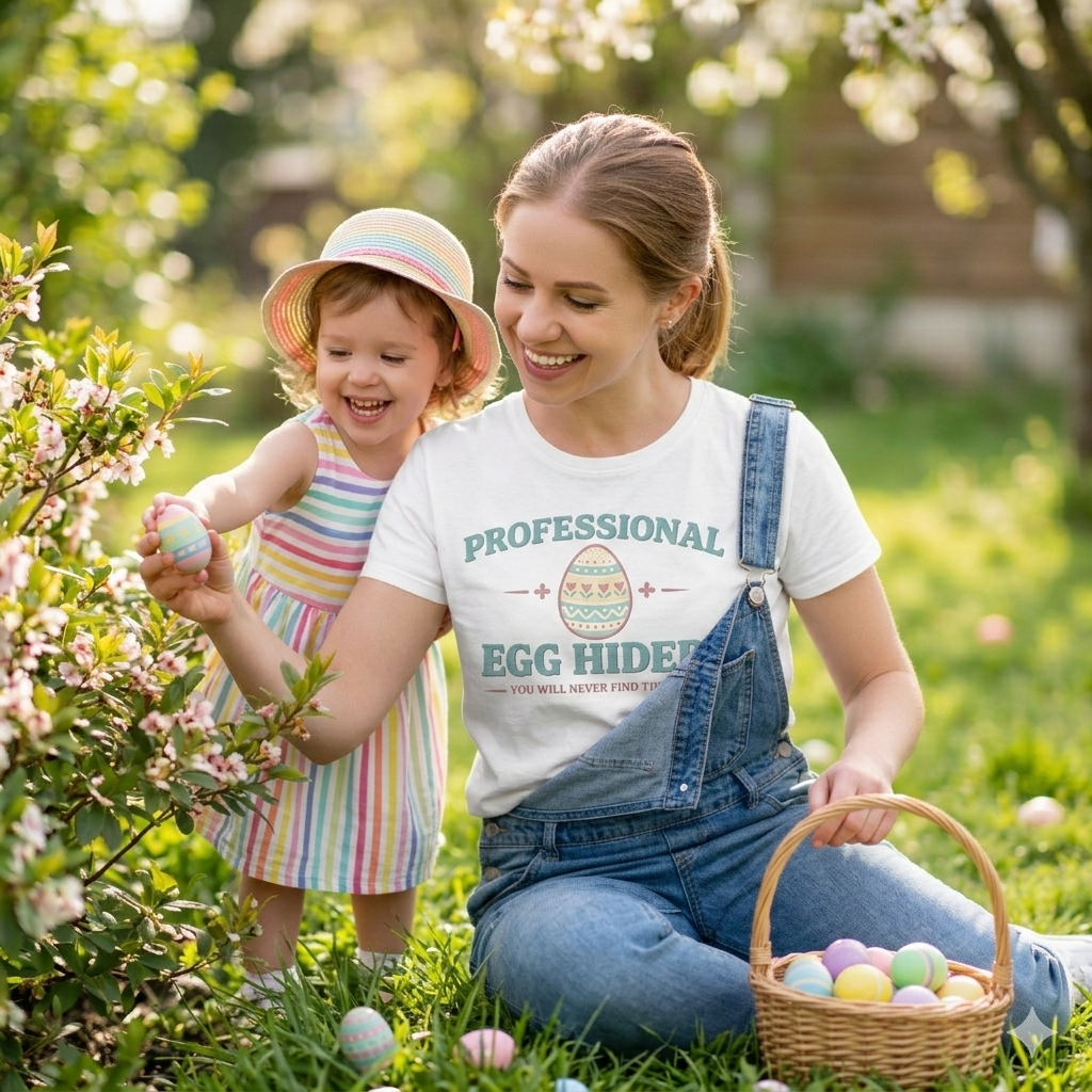 Professional Egg Hider Funny Easter Shirt – Easter Egg Hunt Humor Tee