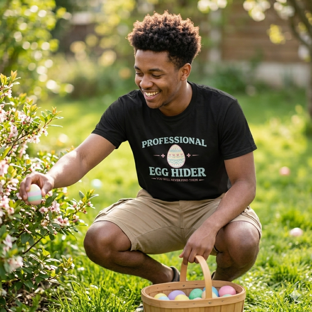 Professional Egg Hider Funny Easter Shirt – Easter Egg Hunt Humor Tee