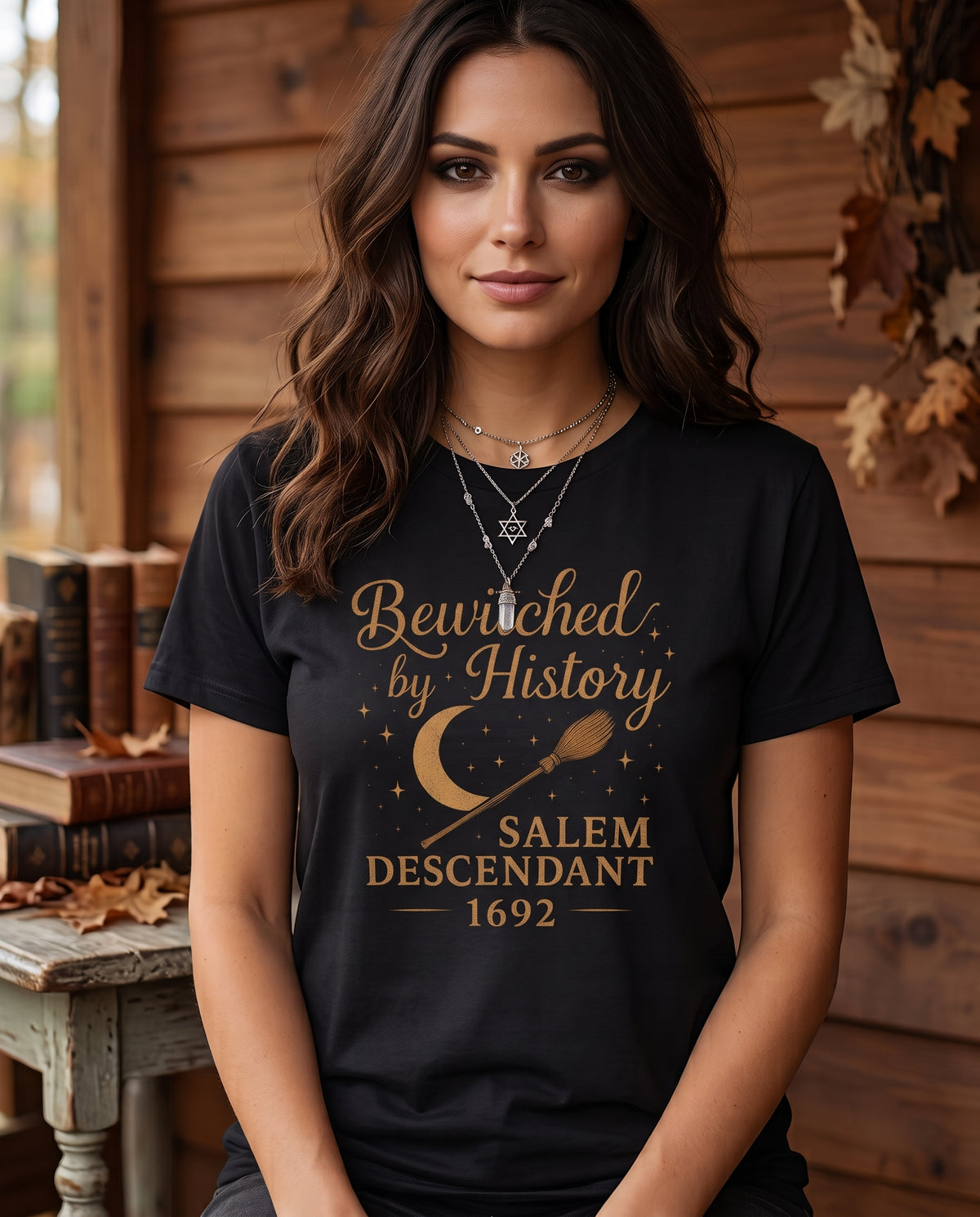 Bewitched by History Salem Descendant 1692 Shirt