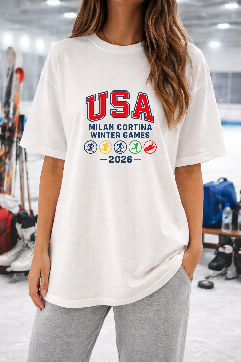 USA Winter Games 2026 T-Shirt | Comfort Colors 1717 Vintage Style Tee