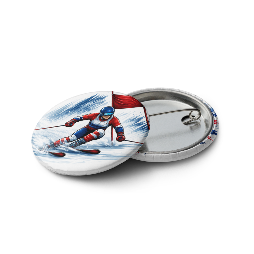 Winter Sports USA Pin Set – Hockey, Skiing, Figure Skating & Milan Landmark