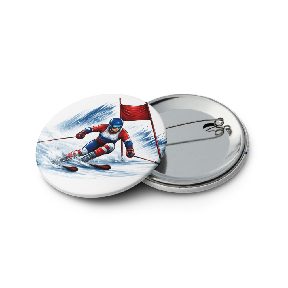 Winter Sports USA Pin Set – Hockey, Skiing, Figure Skating & Milan Landmark