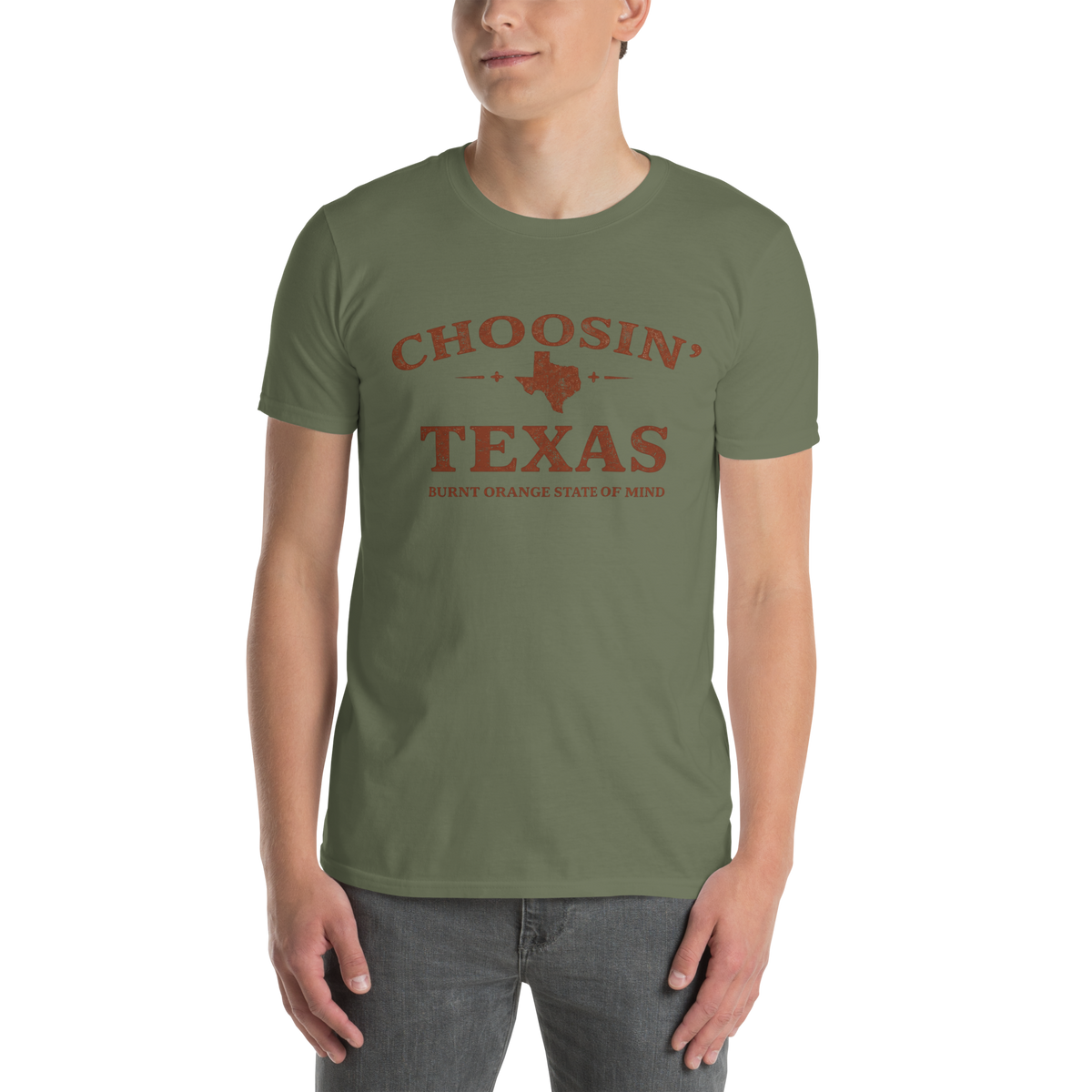 Choosin' Texas Shirt | Burnt Orange State of Mind Graphic Tee