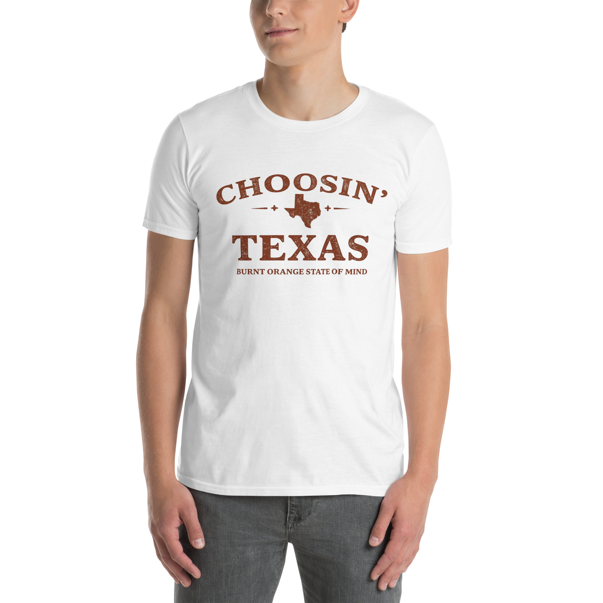 Choosin' Texas Shirt | Burnt Orange State of Mind Graphic Tee