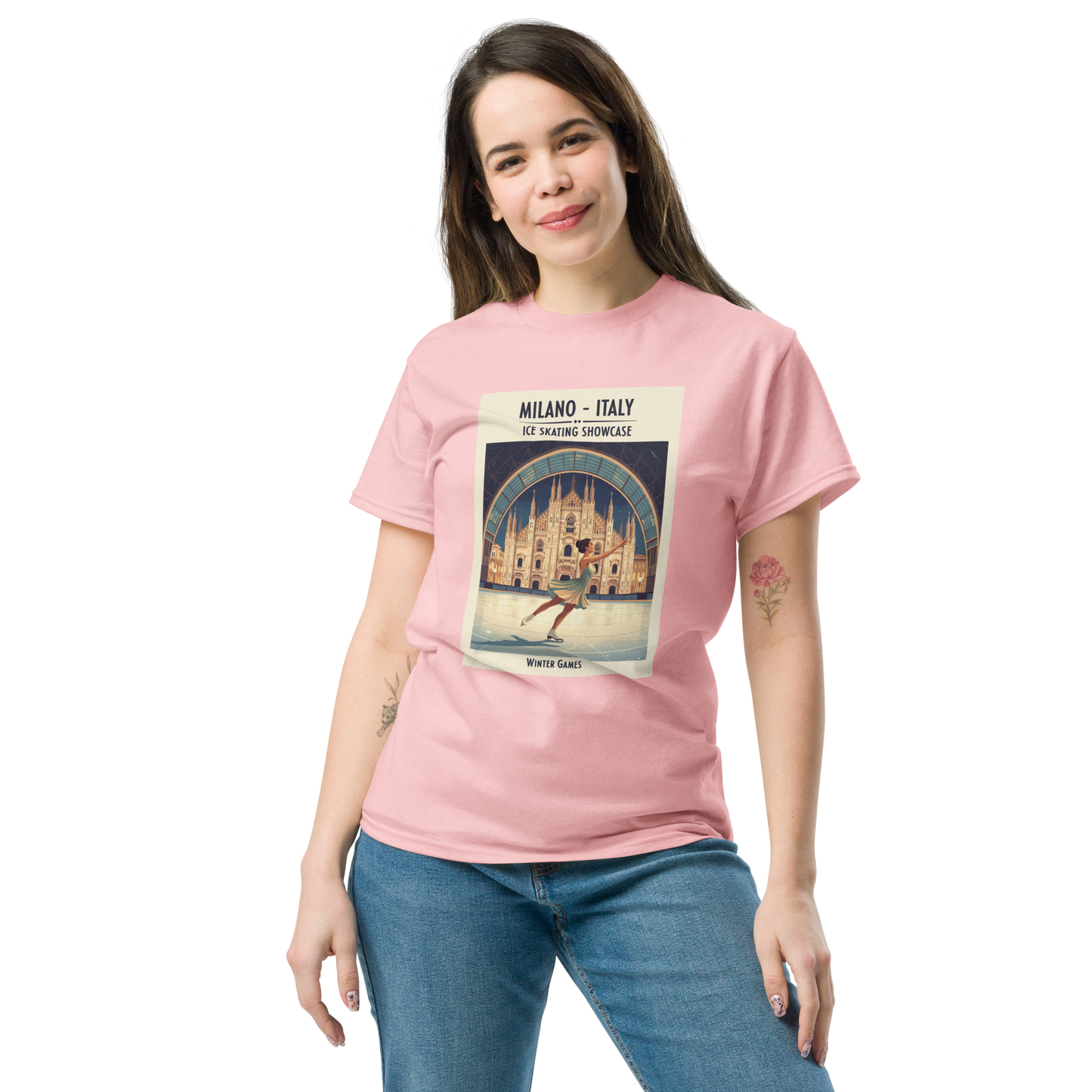 Vintage Milan Figure Skating T-Shirt | 2026 Winter Games Tee | Ice Sports Fan Gift | Gildan 5000