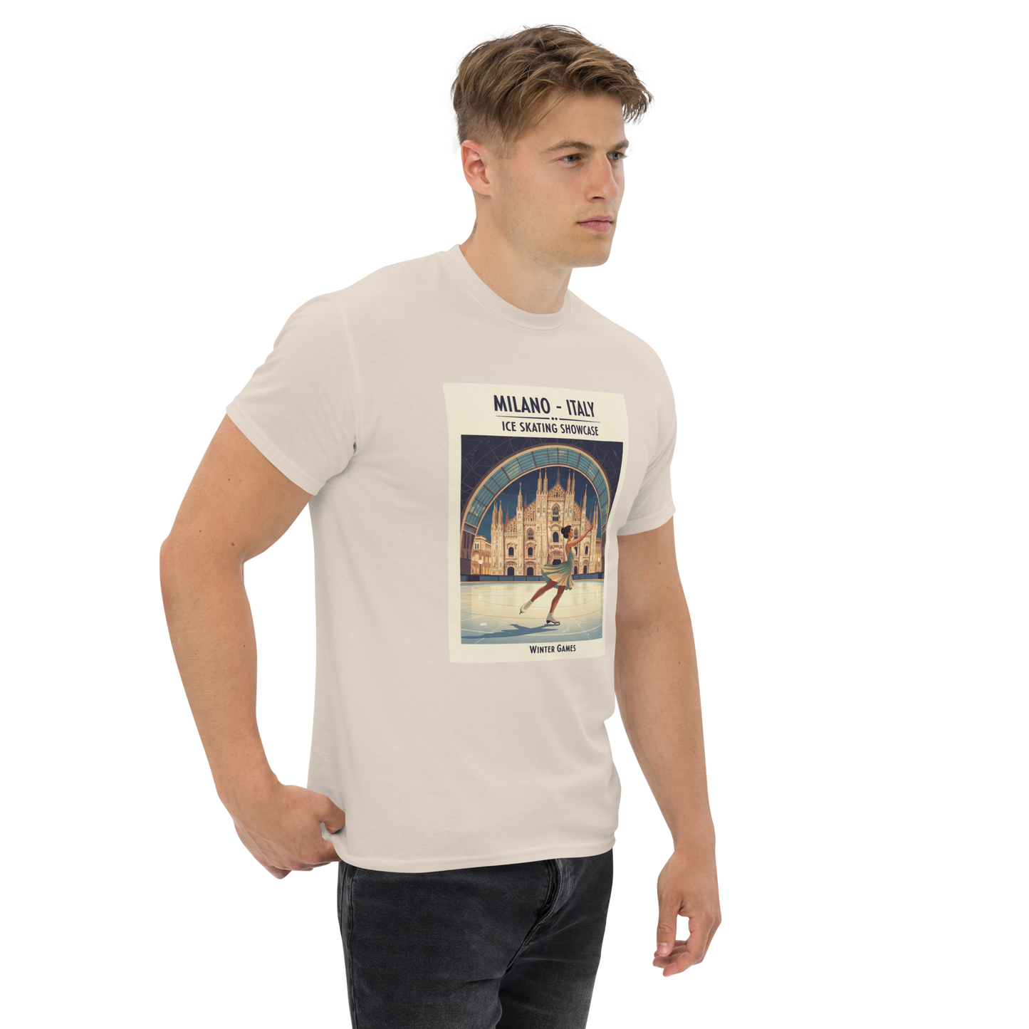 Vintage Milan Figure Skating T-Shirt | 2026 Winter Games Tee | Ice Sports Fan Gift | Gildan 5000
