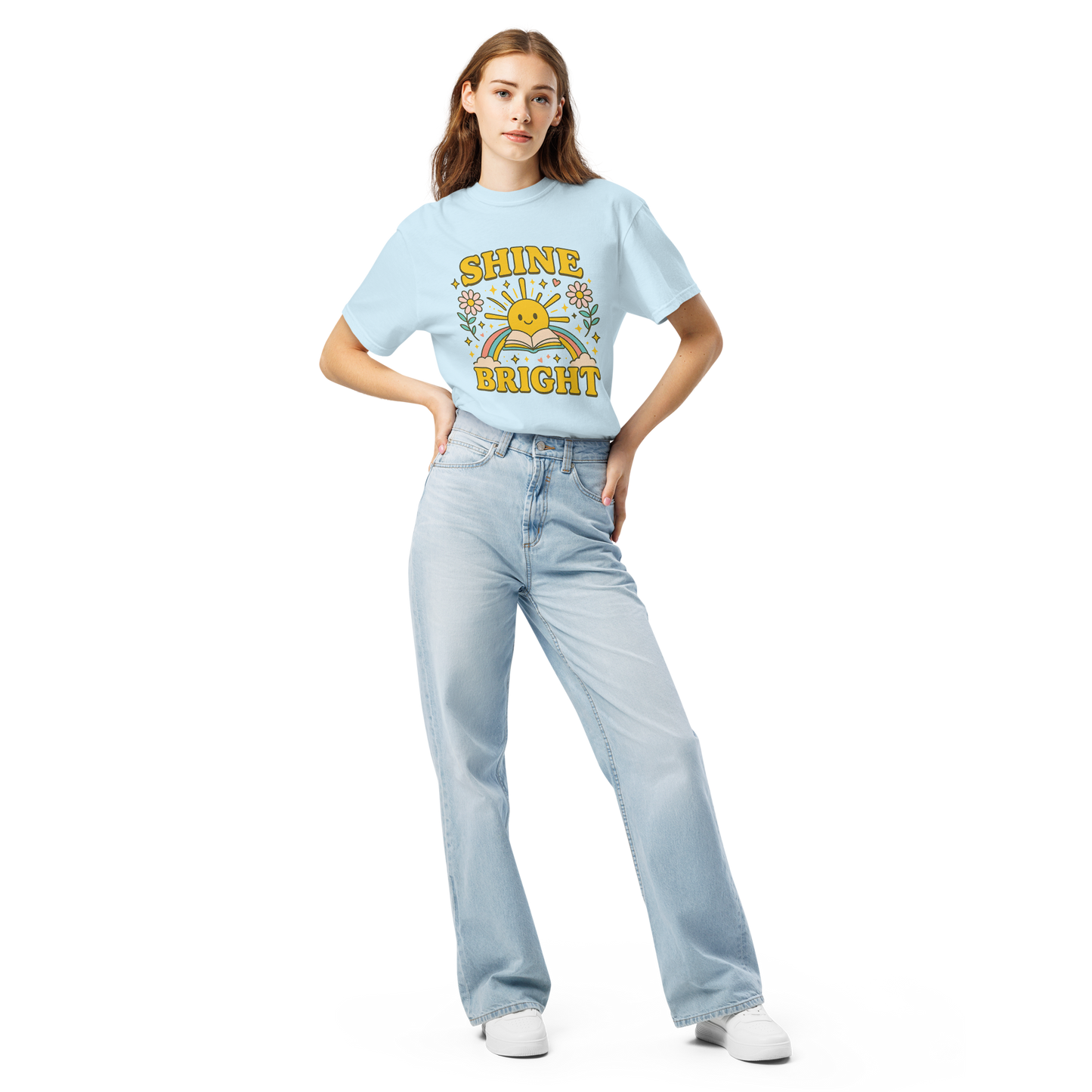 Shine Bright Comfort Colors® 1717 Shirt | Mental Health Awareness Tee | Inspirational Graphic T-Shirt