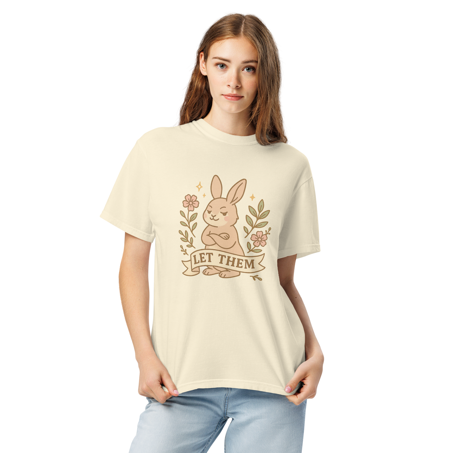 Let Them Comfort Colors® 1717 Shirt | Minimalist Mental Health Tee | Inspirational Graphic T-Shirt