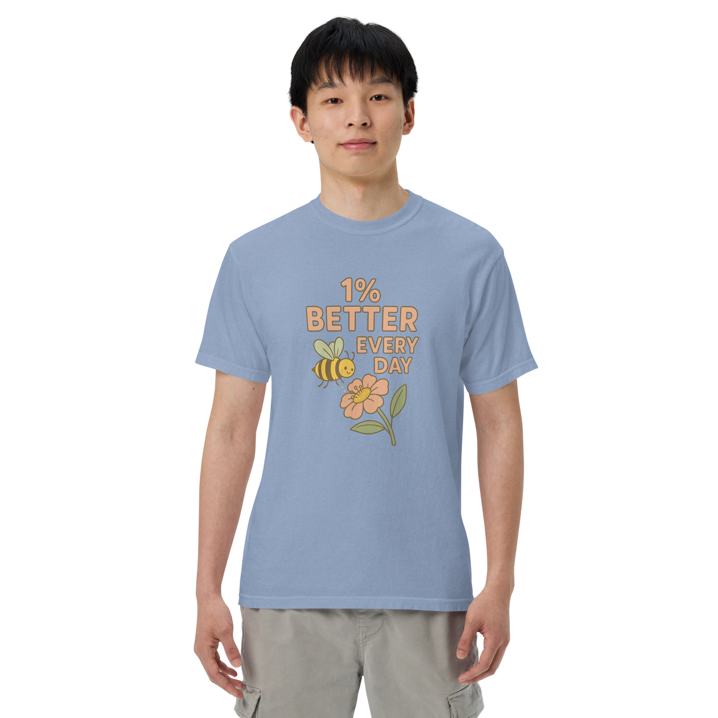 1 Percent Better Comfort Colors® 1717 Shirt | Self Improvement Tee | Motivational Mental Health Shirt