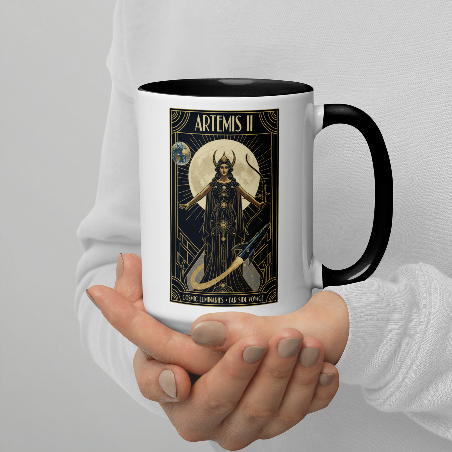 Artemis II – Lunar Goddess Cosmic Flight Mug